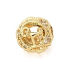 Brass Micro Pave Cubic Zirconia Beads KK-Z095-04G-01-1