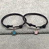 2Pcs Alloy Enamel Star Charm Couple Bracelets FS-WG0DE5C-02-1