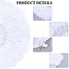 Plastic & Feather Folding Fan AJEW-WH20130-171A-5