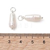 Natural Baroque Keshi Pearl Pendants PALLOY-JF05439-02-3