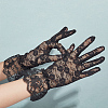 6 Pairs 6 Style Flower Pattern Lace Gloves AJEW-GA0006-10-3