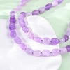 Natural Dyed Malaysia Jade Tumble Stone Nuggets Beaded Long Necklaces for Women NJEW-F340-A03-4