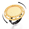 Adjustable Alloy & Iron Bezel Cup Ring Base with Rotatable Tray MAK-T012-12G-4
