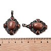 Synthetic Goldstone Rhombus Pendants G-K363-02R-16-3