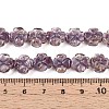 Luminous Handmade Gold Foil Glass Beads Strands FOIL-N029-01E-5
