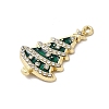 Alloy Enamel Pendants with Rhinestone FIND-H055-16G-02-2