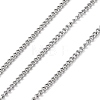 304 Stainless Steel Curb Chains CHS-M009-10P-03-1