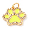 Real 18K Gold Plated Brass Micro Pave Cubic Zirconia Charms ZIRC-L100-085G-06-2