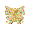 304 Stainless Steel Enamel Pendants STAS-OY005-33G-3