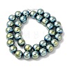 Electroplated Synthetic Magnetic Hematite Beads Strands G-I364-K01-04-2