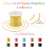  10 Rolls 10 Colors Waxed Polyester Cords YC-TA0001-04-10