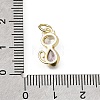 Brass Micro Pave Purple Cubic Zirconia Charms CU-L001-18G-10-3