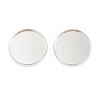 Brass Plain Edge Bezel Cups KK-L005-A-S-1