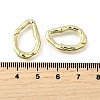 Brass Irregularity Spring Gate Rings KK-U072-43B-G-3