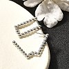 304 Stainless Steel Hoop Earrings for Women EJEW-M068-08A-P-3