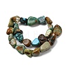 Natural HuBei Turquoise Beads Strands G-B161-B09-3