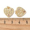 Brass Micro Pave Clear Cubic Zirconia Pendants KK-Q031-44G-10-3