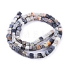 Natural Polychrome Jasper/Picasso Stone/Picasso Jasper Beads Strands G-D0020-19-2