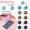 110PCS 10Colors Opaque Acrylic Beads OACR-TA0002-52-4