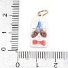304 Stainless Steel Enamel Pendants STAS-C169-01E-3