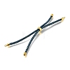 Braided Cotton Cord Slider Bracelet Making MAK-R001-01G-29-2