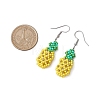 Glass Seed Bead Pineapple Dangle Earrings for Women EJEW-MZ00266-3