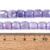 Anti-Tarnish Electroplate Glass Beads Strands EGLA-N027-03A-10-4