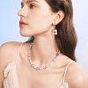 120Pcs 8 Colors Transparent Glass Beads GLAA-TA0004-25-8