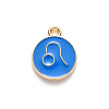 Alloy Enamel Pendants ENAM-S124-01A-02G-2