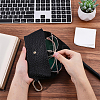 1Pc Imitation Leather with Iron Eyeglass Cases ABAG-CN0001-71A-3