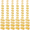 150Pcs 6 Styles Iron Dreadlocks Beads Hair Decoration OHAR-PA0001-06G-1