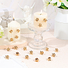 Electroplate Zinc Alloy Anti-glare Lapel Pin Backs JEWB-WH0001-76G-01-4