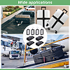CHGCRAFT Polypropylene Fiber Luggage Straps & Plastic Card Holders DIY-CA0003-50-6