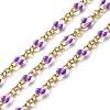 Enamel Oval Link Chains CHC-K014-10G-05-1