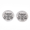 Non-Tarnish 201 Stainless Steel Pendants LS-STAS-T064-38P-24-2