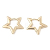 Brass Hoop Earrings EJEW-D320-17G-4