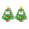 Christmas Opaque Resin Decoden Cabochons CRES-M036-12H-1