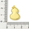 Rack Plating Brass Micro Pave Clear Cubic Zirconia Pendants KK-G501-14G-01-3