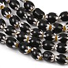 Handmade Millefiori Glass Oval Bead Strands LK-Z001-01A-04-4