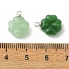 3Pcs 3 Colors Imitation Jade Glass Pendants PALLOY-JF05402-02-3