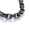 304 Stainless Steel Box Chain Necklaces NJEW-H493-17AS-B-2