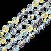 Electroplate Transparent Glass Beads Strands LS-GLAA-H040-01H-1