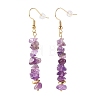 Natural Mixed Chip Gemstone Dangle Earring EJEW-JE04561-5