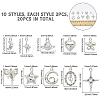 20Pcs 10 Style Alloy Pendants FIND-CA0006-46-2