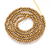 Electroplate Glass Beads Strands EGLA-F149-FP-01-2