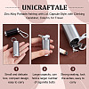 Unicraftale 2Pcs 2 Colors Zinc Alloy Portable Ashtray with Lid AJEW-UN0001-28-3