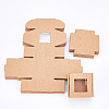 Foldable Creative Kraft Paper Box CON-WH0077-15-4