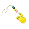 Easter Theme Plastic Rooster Pendant Decorations HJEW-TAC0013-14C-2