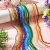 23 Strands 23 Colors Electroplate Glass Beads Strands EGLA-TA0013-80C-6
