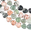 Gradient Color Natural Quartz & Fluorite & Tree Agate & Blue Aventurine & Red Netstone Beads Strands G-B185-A04-5